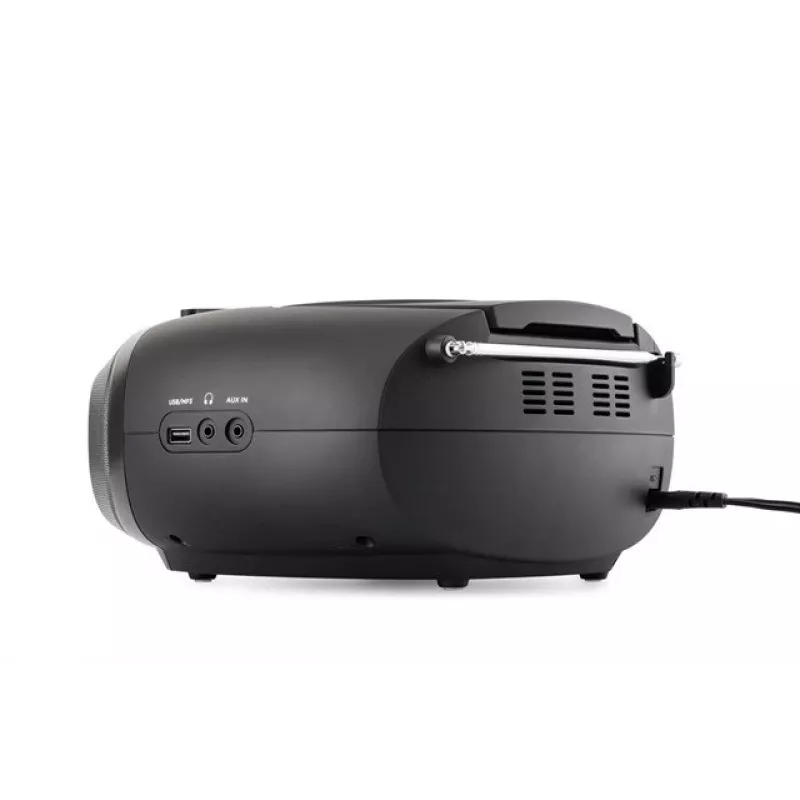Reproductor de radio JVC RC-E444B negro con reproductor de CD y sintonizador FM