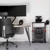 NanoRS RS155 Soporte plegable de acero para volante de gaming con soporte para pedales ajustable antideslizante