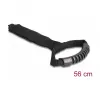 Correa de transporte con velcro DeLOCK L 560 x An 50 mm negro 2 uds.
