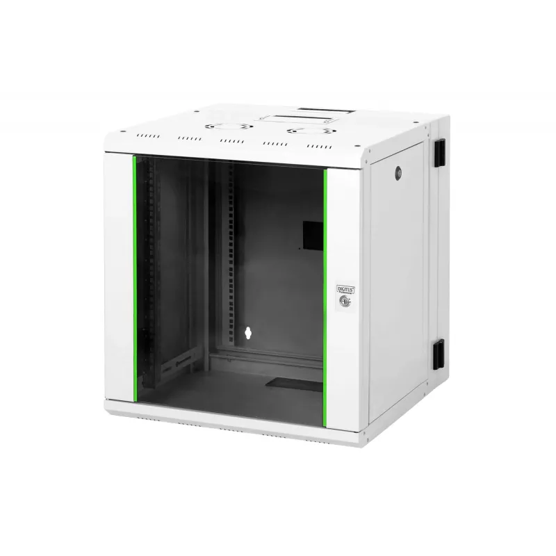 Caja de montaje en pared Digitus DN-19 12-U-3 Doble dividida abatible