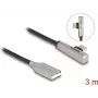 Cable DeLOCK USB 2.0 conector macho Type-A a conector macho Type-C en ángulo 3 m 60W