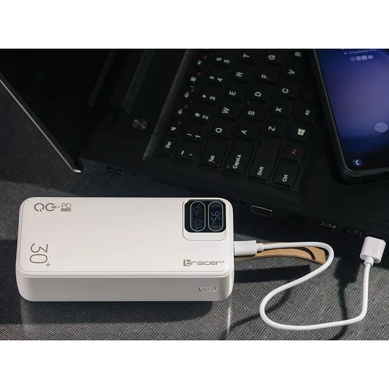 Tracer Blaze 30000 mAh 65 W, blanco