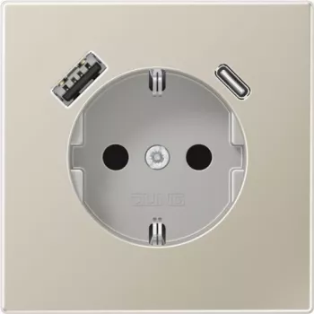 Jung ES1520-15CA Toma de corriente SCHUKO con USB Tipo AC (ES1520-15CA)