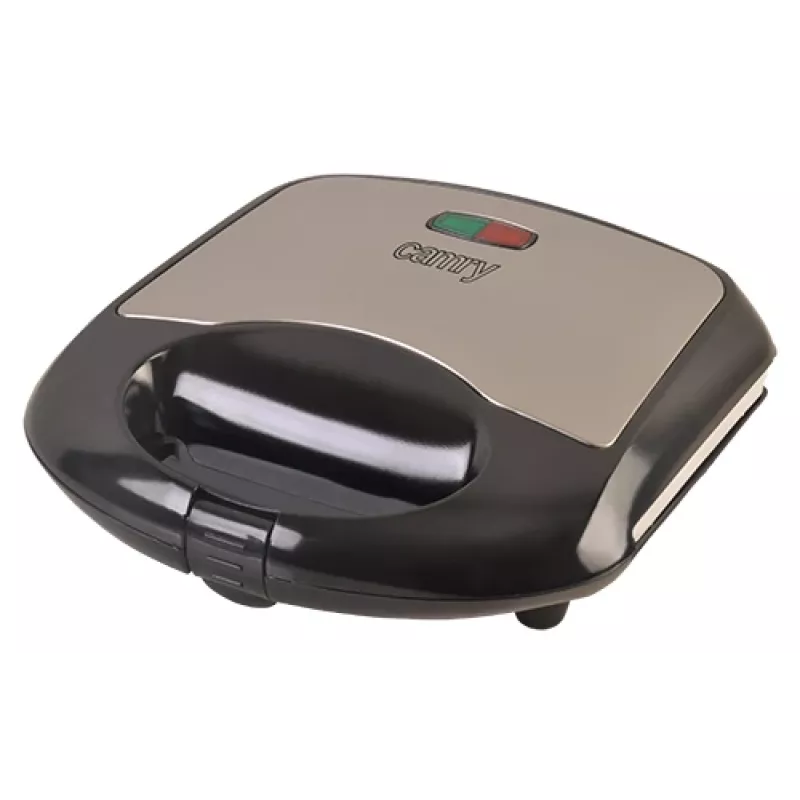 Sandwichera Camry Premium CR 3018 700 W negra, plateada