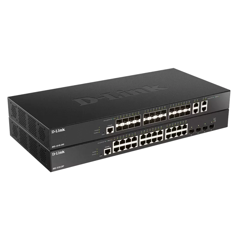 D-Link switch inteligente gestionado 24 puertos 10G SFP+, 4 puertos 10GBASE-T