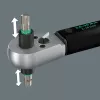 Llave dinamométrica con cuadradillo pasante Click-Torque Lock A 6 R/L negro/verde, salida 1/4 porta puntas, 2,5 a 25 Nm