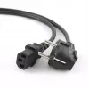 Gembird PC-186 cable de alimentación Negro 1,8 m CEE7/4 conector hembra C14