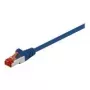 Wentronic Goobay - cable patch - RJ-45 (M) - RJ-45 (M) - 5,0 m - SFTP, PiMF - CAT 6 - crimpado, libre de halógenos - azul (68270)