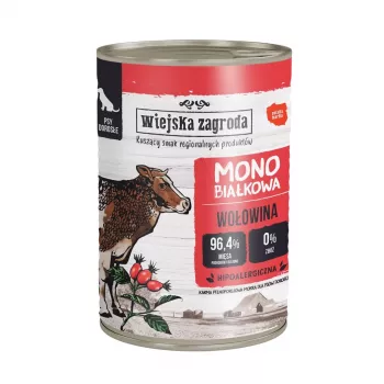 Comida húmeda para perros wiejskazagroda Monoprotein Line pavo con cordero 800 g, 76,9 % humedad, 11,2 % proteína
