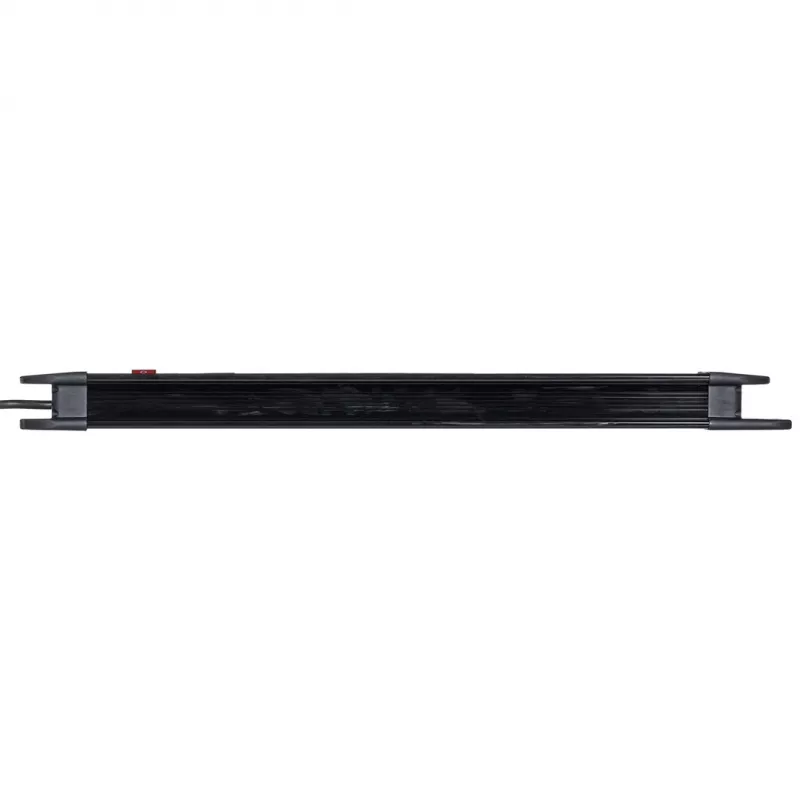 Regleta de alimentación MACLEAN MCE11 — 8 tomas AC, cable de 1.5 m, interior, negra, con interruptor on/off
