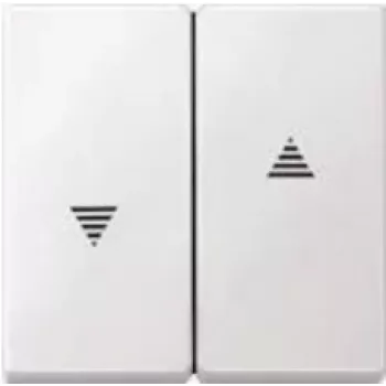 Interruptor de luz Merten 435519 — termoplástico blanco, control por pulsación, de una pieza