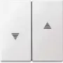 Interruptor de luz Merten 435519 — termoplástico blanco, control por pulsación, de una pieza