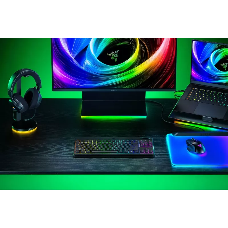 Razer BlackWidow V4 Low-Profile Tenkeyless HyperSpeed teclado gaming, interruptores verdes, distribución US