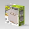 Maestro MR-1412-BEIGE juego de cuchillos con bloque + set de tablas de cortar beige