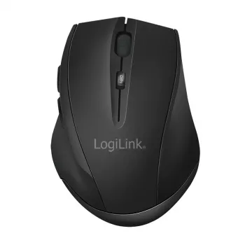 Ratón inalámbrico Logilink BT5.0, ergonómico, negro