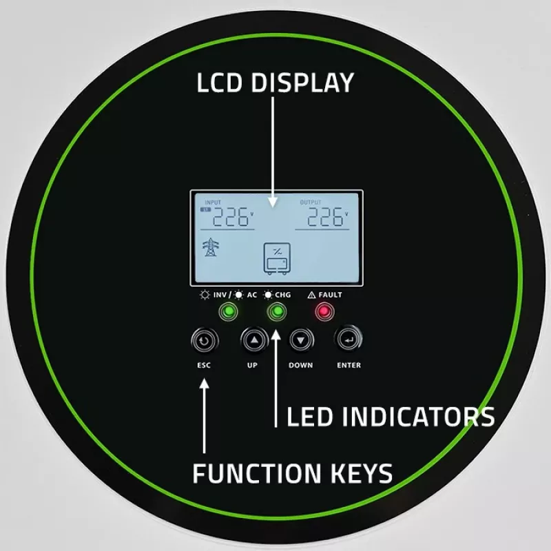 Inversor solar híbrido Qoltec Off-Grid 11000W