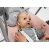 Hamaca para bebé Lionelo OTTO COZY gris — hamaca compacta para bebé, asiento suave, cinturón de seguridad