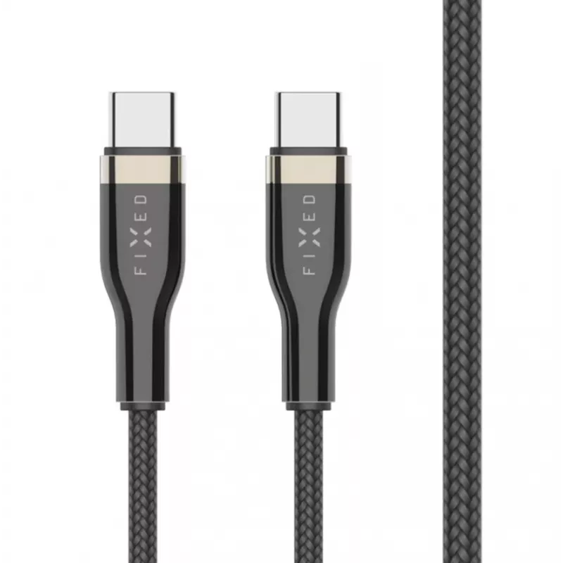 FIXED FIXDB-CC2-BK cable USB-C/USB-C trenzado, 2 m, 100 W