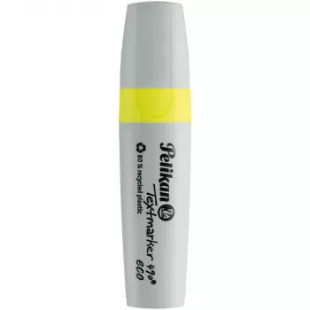 Rotulador fluorescente Pelikan 490 eco rotulador punta biselada amarillo