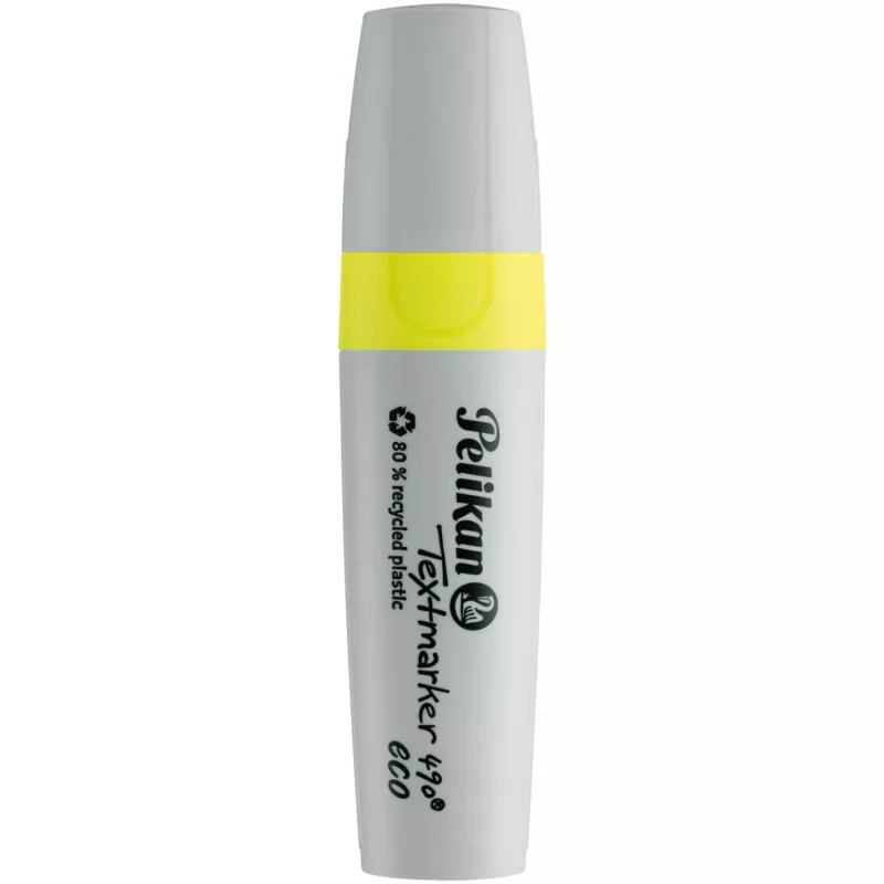Rotulador fluorescente Pelikan 490 eco rotulador punta biselada amarillo