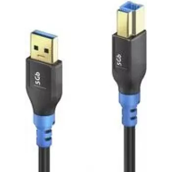 Cable USB PureLink FI-U300-010 1 m USB 3.2 Gen 1 USB A USB B negro azul