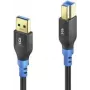PureLink FlexInstall FI-U300-010 cable USB-A a USB-B, USB 3.0 5 Gbps, 1 m