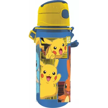 Botella de aluminio 600 ml Pokemon