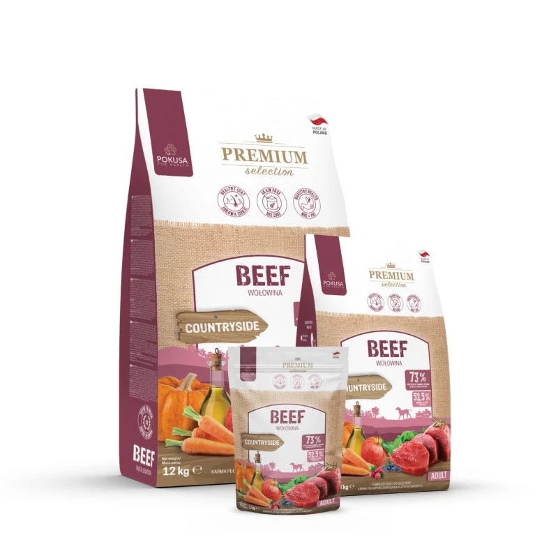 POKUSA Premium Selection Beef Adult - Comida seca - 3kg