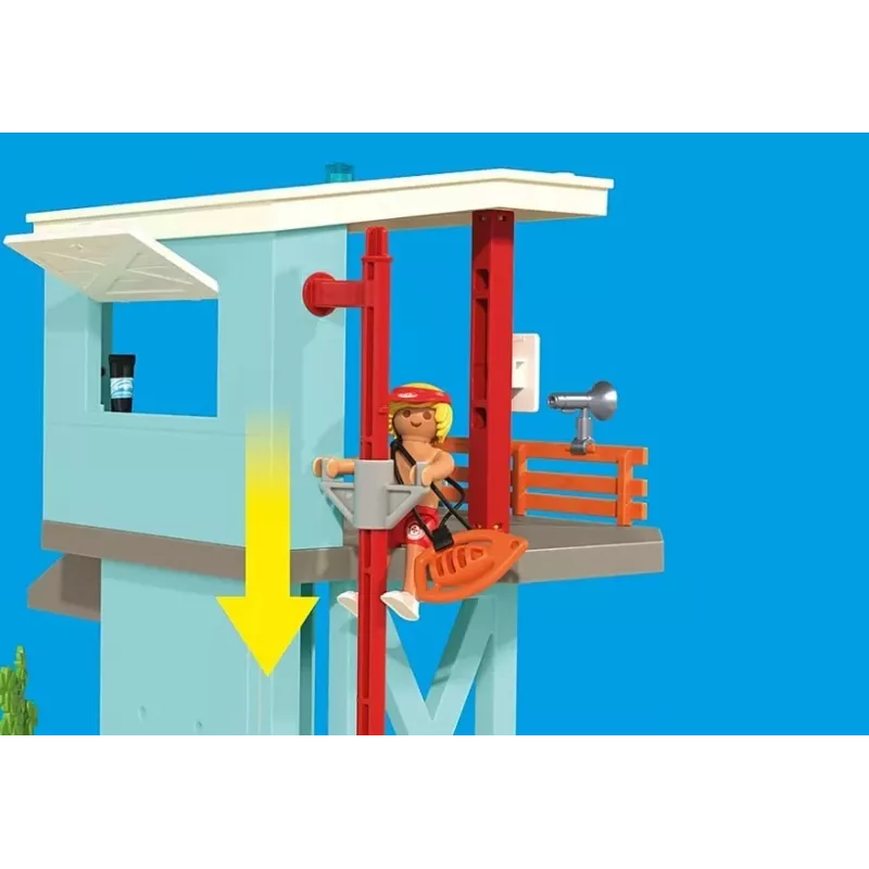 Set de juego PLAYMOBIL Torre de rescate y buggy de playa 71903 – set de juego con torre y buggy