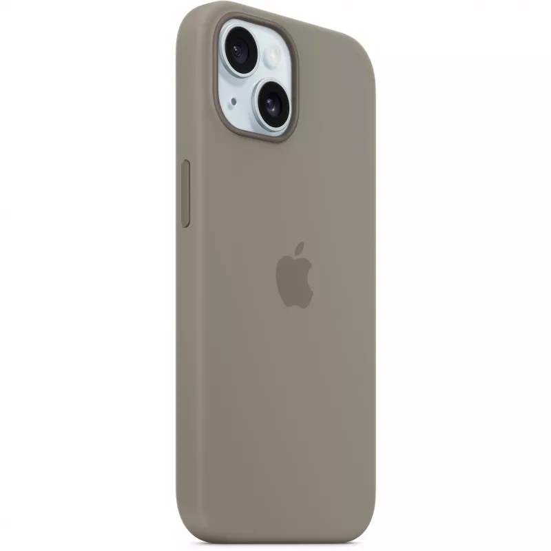 Funda de silicona con MagSafe para iPhone 15 – Clay