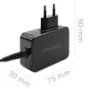 Fuente de alimentación QOLTEC 52384 GaN 30W salida 5–20V cargador USB