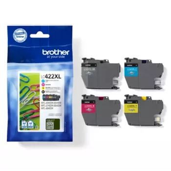 Brother LC422XLVALDR Cartucho de tinta 4 uds. Original Alto (XL) rendimiento Negro, Cian, Magenta, Amarillo