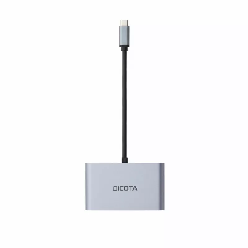 DICOTA D32064 Estación de acoplamiento para dispositivos móviles Tablet/Smartphone/Portátil Plata