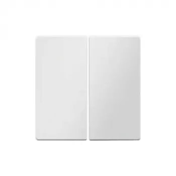 Berker 16236089 Tecla basculante, Polar White Velvet, pack de 10