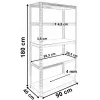 Top e shop SHELF G9040 estantería para herramientas de jardín, independiente, acero galvanizado, MDF
