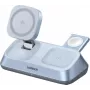 UGREEN MagFlow W711 cargador de mesa inalámbrico magnético Qi2 3 en 1 de 25W para iPhone, AirPods y Apple Watch, plata