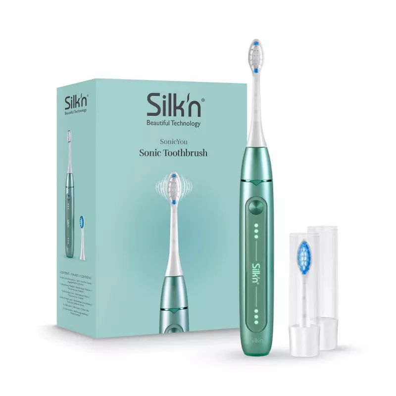 Cepillo de dientes eléctrico Silk'n SonicYou verde menta