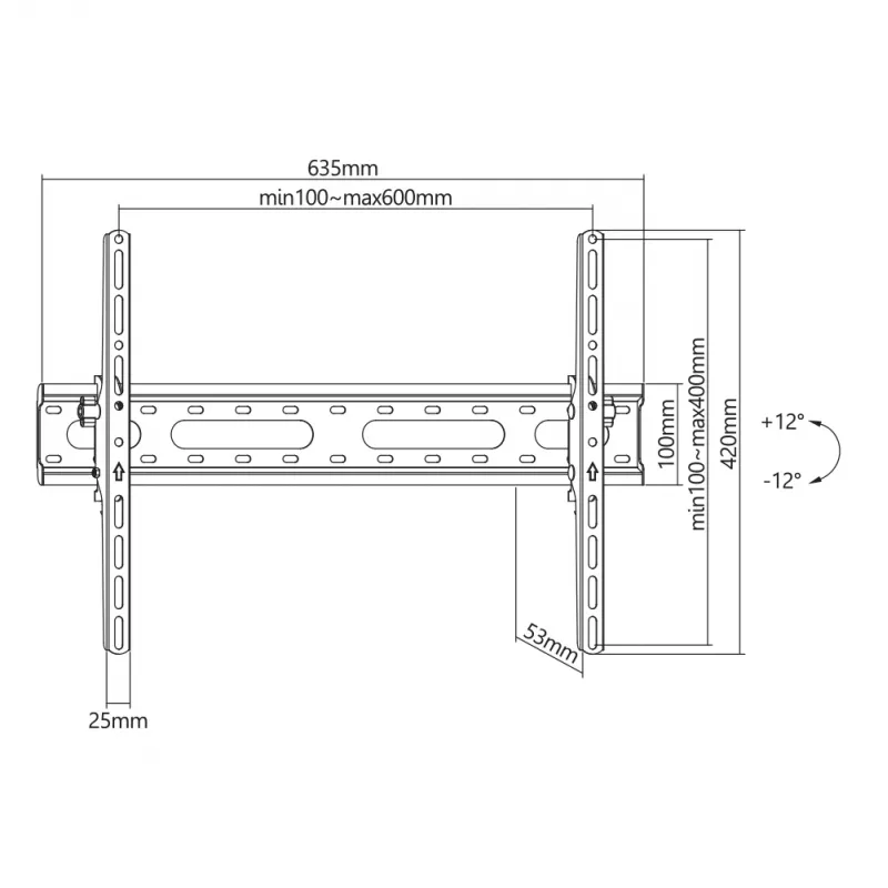 Soporte SBOX PLB-2546T-2 para pantallas de 37–80