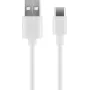 Wentronic 59126 Cable USB 0,5 m USB-A USB-C conector macho conector macho blanco (59126)