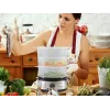 Vaporera Beper BC.250 3 cestas encimera 800 W acero inoxidable