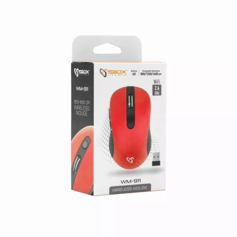 Sbox WM-911R rojo