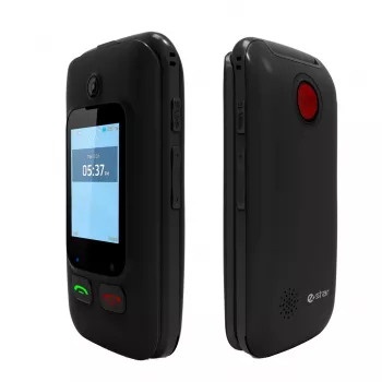 eSTAR Digni Flip 6,1 cm (2.4) 102 g negro, rojo teléfono para mayores