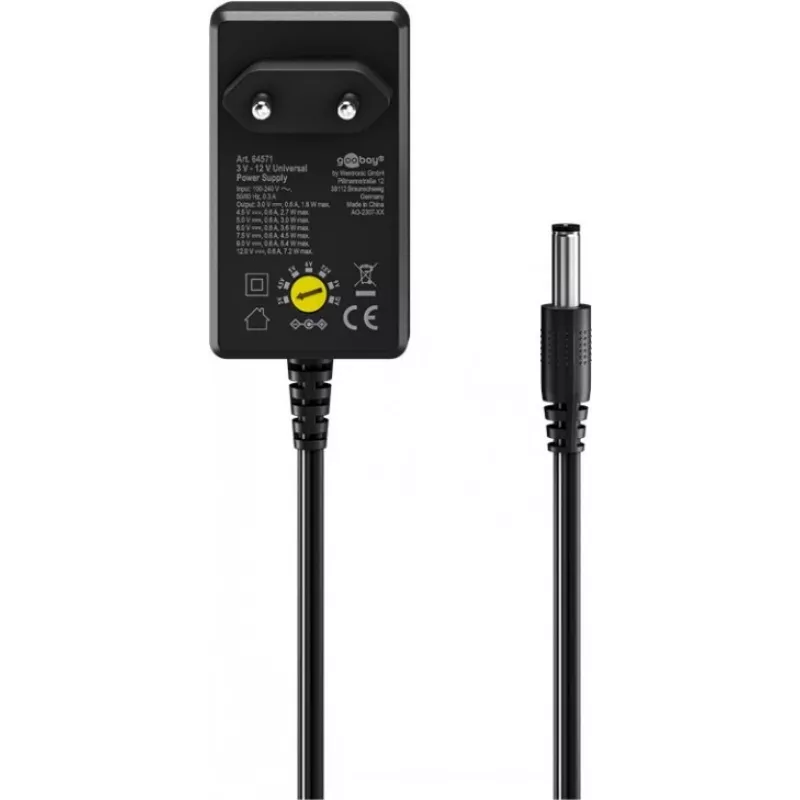 adaptador de fuente de alimentación Goobay 64571