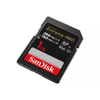 SanDisk Extreme Pro - Tarjeta de memoria flash - 1TB - Video Class V60 / UHS-II U3 / Class10 - SDXC UHS-II (SDSDXEP-1T00-GN4IN)