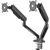 Soporte universal gaming para doble monitor (DM8210), soporte de monitor gris, RGB