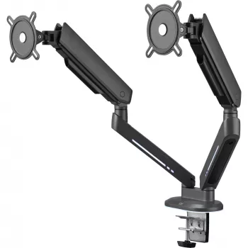 Soporte universal gaming para doble monitor (DM8210), soporte de monitor gris, RGB