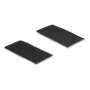 Sujeta cables DeLOCK 19105 cinta de velcro autoadhesiva 100x50 mm negro pack de 10