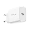 Cargador de pared Tellur TLL151421 20W USB-C PD carga rápida para teléfonos y tablets