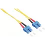 LogiLink - Cable de conexión - SC monomodo (M) a SC monomodo (M) - 1 m - Fibra óptica - Dúplex - 9/125 micrómetros - OS2 - libre de halógenos - amarillo