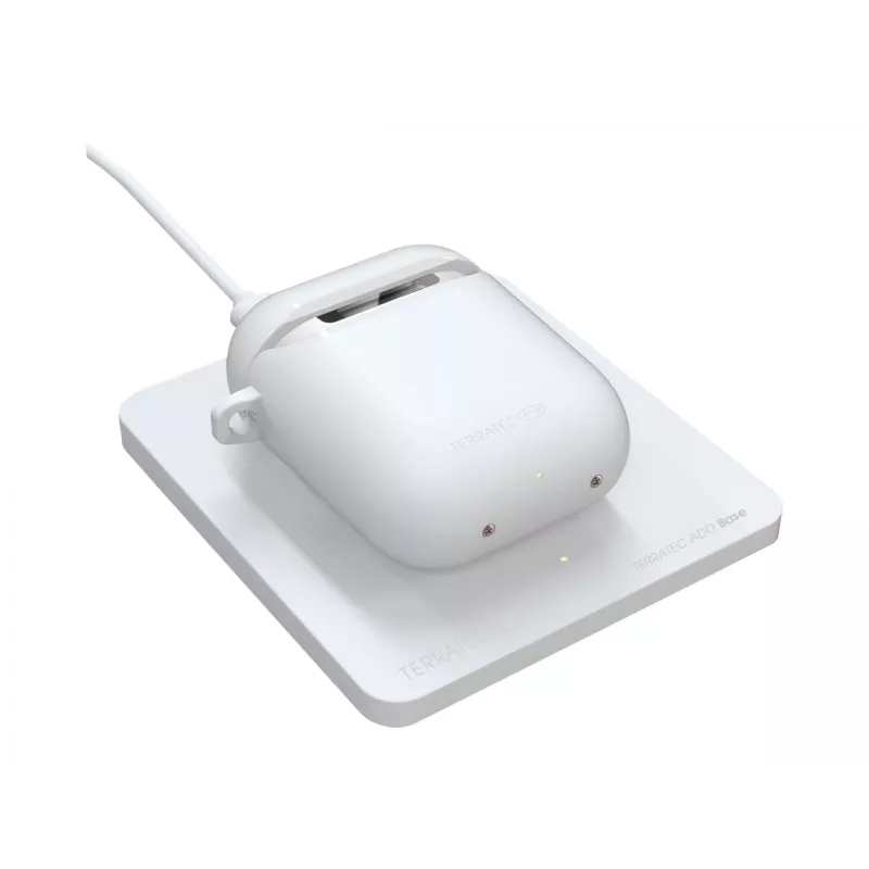 Terratec ADD Base Base de carga inalámbrica para AirPods, 5 W, blanco